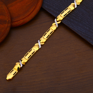 916 Gold Stylish Mens bracelet MPB175