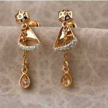 18 Carat Rose Gold Antique Ladies Earrings RH-LE68...