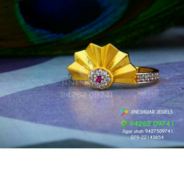 Gold Shiner Fancy Ladies Ring LRG -0374