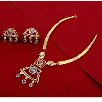 916 Gold Hallmark Necklace Set LN262