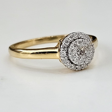 22k gold diamond fancy ring by Sangam Jewellers