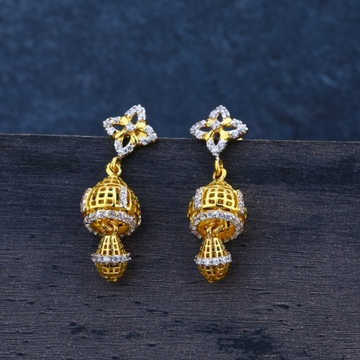 22 carat gold ladies earrings RH-LE498