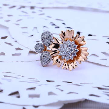 Rose Gold Designer Ladies Ring-RLR95
