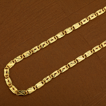 916 Mens Gold Cz Nawabi Chain-MNC19