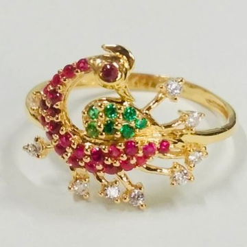 Gold dazzling women ring by 