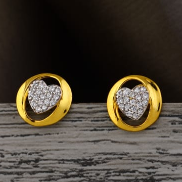 22KT Gold CZ Hallmark Fancy Ladies Tops Earring LT...