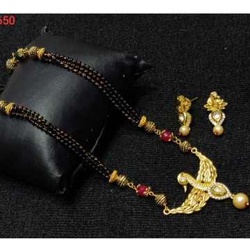 916 marvadi design mangalsutra with Earrings