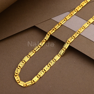 22kt gold mens hollow chain mhc40