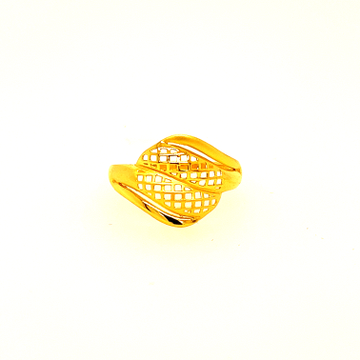 22k Gold Plain Net Ring by 