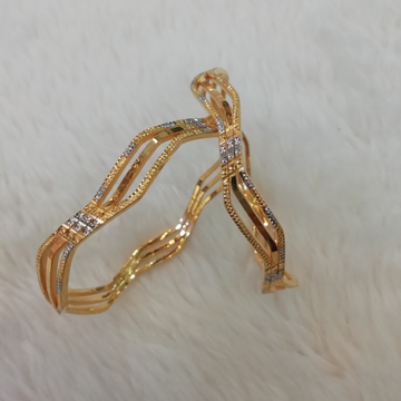 916 gold fancy rodium copper kadli by 