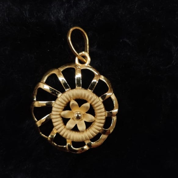 22 kt gold casting fancy pendent by Aaj Gold Palace