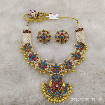 Colour Kundan Necklace#967