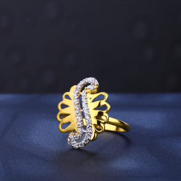 916 Gold Ladies Delicate Ring LR500