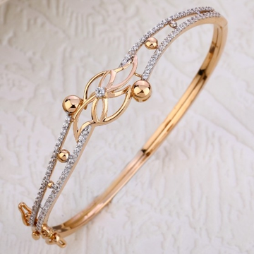 20 carat rose gold ladies kada bracelet RH-LB169