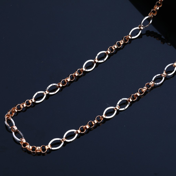 Mens 18K Rose Gold Fancy Chain-RMC11