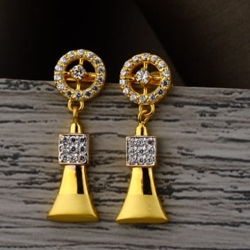 22KT Gold CZ Ladies Delicate Jummar Earrings LJE54...