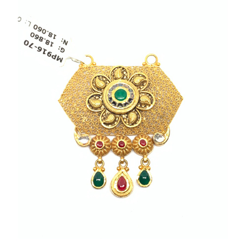 Deseginer Gold Mangalsutra Pendant by Rajasthan Jewellers Private Limited