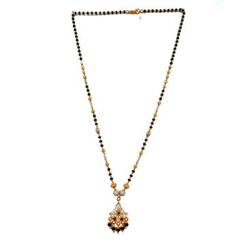 One gram gold forming fancy mangalsutra mga - mse0...