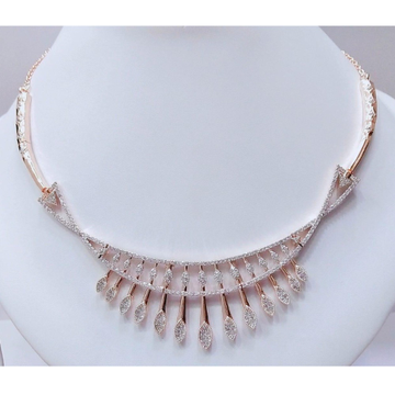 18K Rose Gold Designer Bridal Necklace VJ-N013 by 