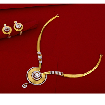 916 Gold Ladies Delicate Necklace Set LN215