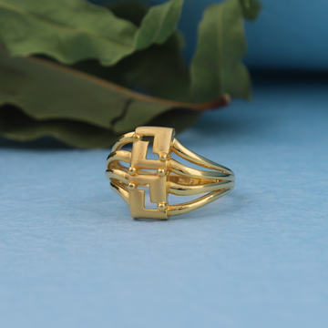 916 Plain Gold Ladies Ring by 
