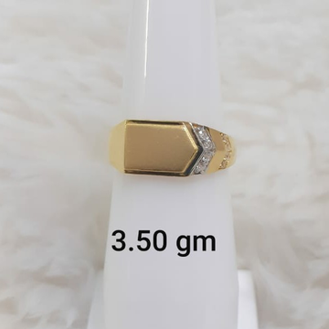 Plain concept cz daily wear gent's ring by 