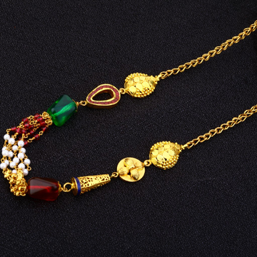 22kt Gold Antique Chain Mala AC153
