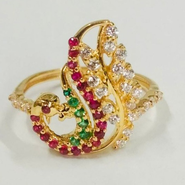 Gold classy women ring by 