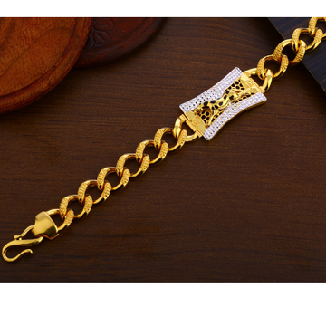 916 Gold Gentlemen's Delicate Plain Bracelet MPB26...