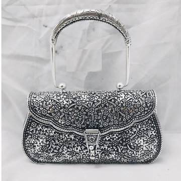 Sold at Auction: Old Persian Silver Repose Handbag Purse Clutch Bag