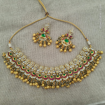 Colourful designer necklace set#002