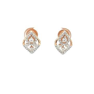 Opulent Diamond Earrings in 14K Rose Gold