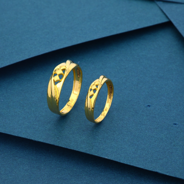 22 K Gold Couple Ring by 