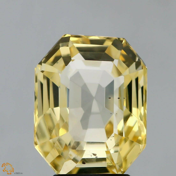 5.13ct octagonal yellow sapphire-pukhraj by 