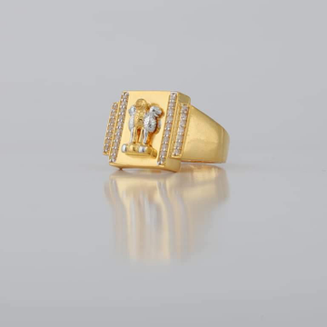 22 kt gold fancy cz ring by Aaj Gold Palace