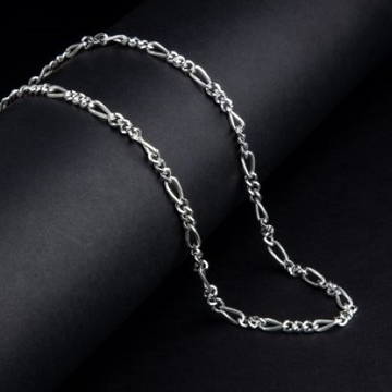silver unique chain for gents by 