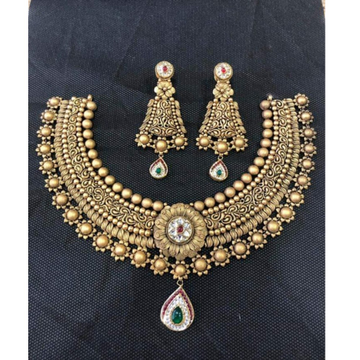 22k gold traditional design necklace set