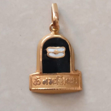 Shivaling Gold Minakari Pendant