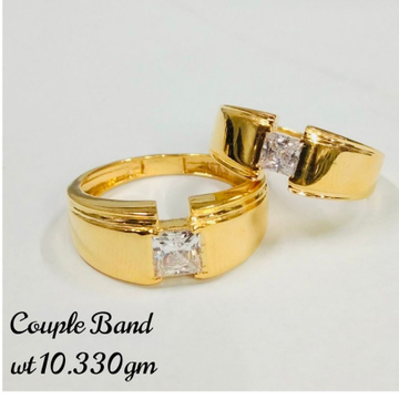Gold classy couple ring by 