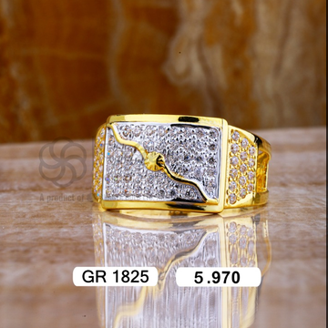 22K(916)Gold Gents  Diamond Band Fancy Ring by Sneh Ornaments