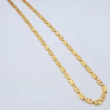Gold 91.6 Navabi Fancy Design Chain by 