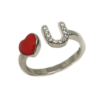 925 Sterling Silver Love You Ring MGA - LRS3380