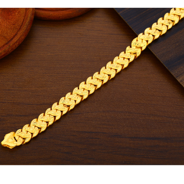 22CT Plain stylish Gold Men's Bracelet MPB369