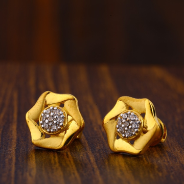 22CT Gold Hallmark Classic Ladies Tops Earrings LT...