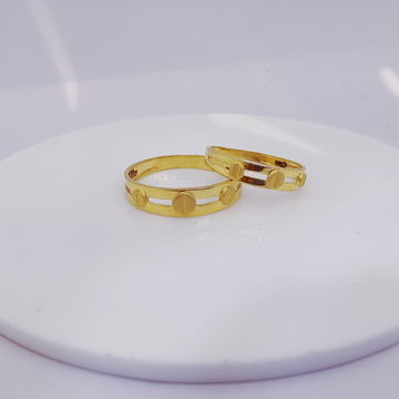 22k Gold Exclusive Couple Bands Ring by 
