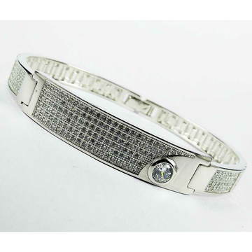 Fancy 925 Silver Micro Gents Bracelet