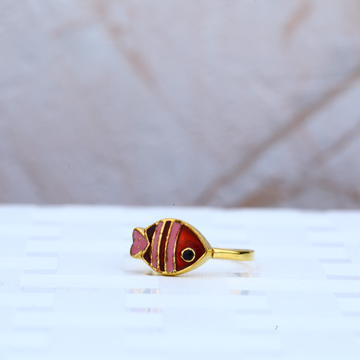 Fish Kid Gold Ring-KR55