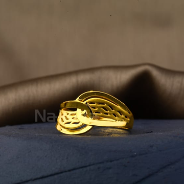 22KT Gold Hallmark Stylish Ladies Plain Ring LPR61...