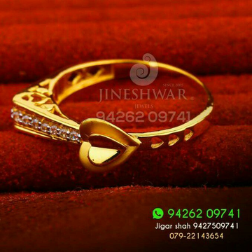 Engagement Special Cz Gold Ladies Ring LRG -0288