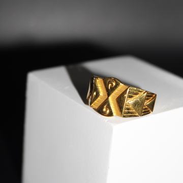 22k Gold Plain Traditional Ring